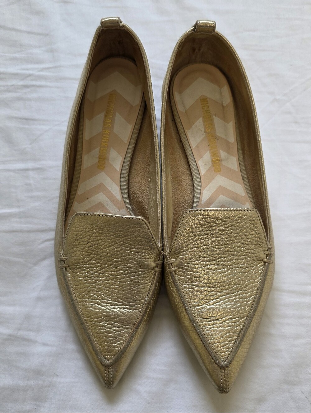 Nicholas Kirkwood Beya Loafers - Gold - Size 36